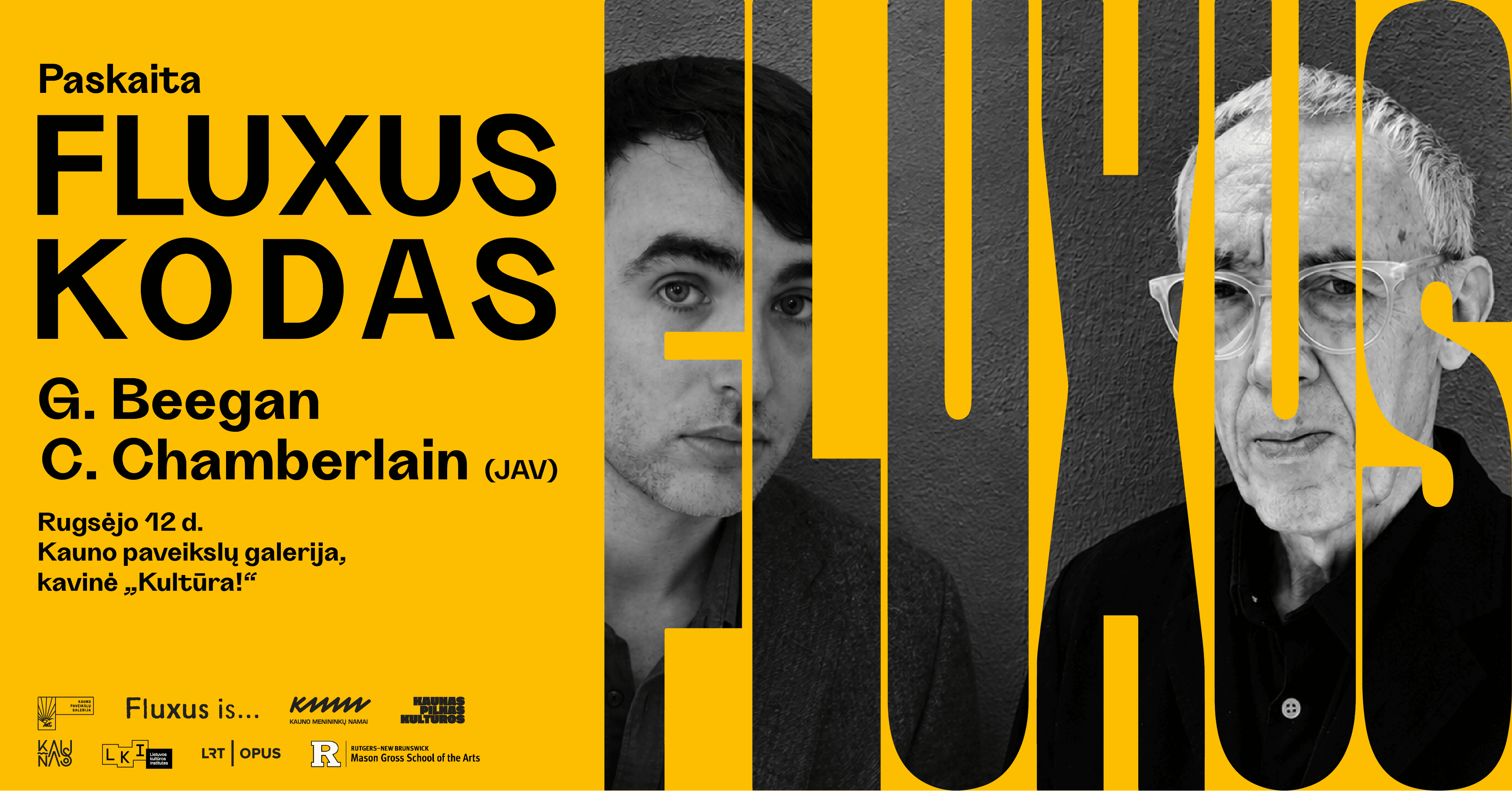 FLUXUS CODE ✷ Lecture with G. Beegan and C. Chamberlain (USA)