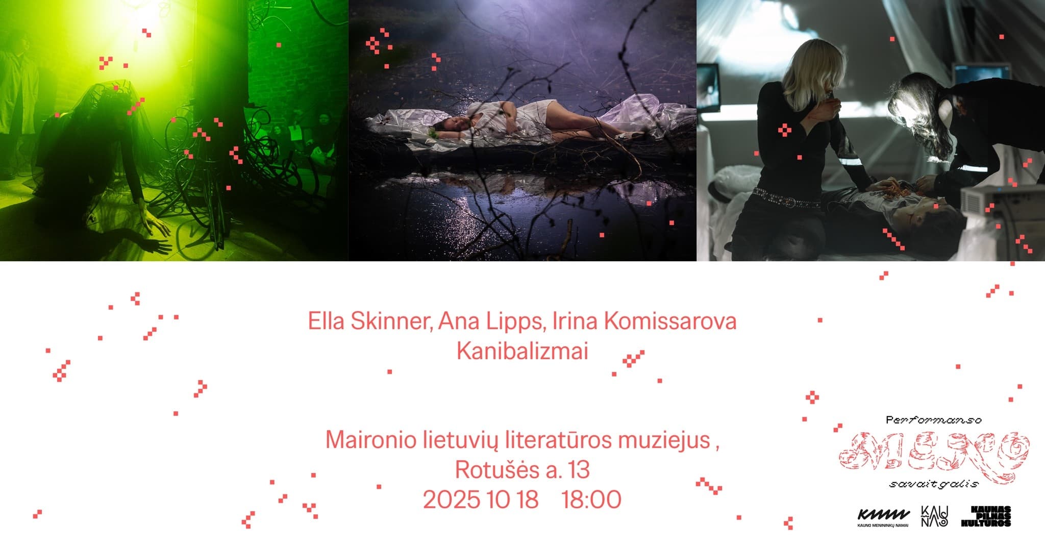 Cannibalisms ⑇ Ella Skinner, Ana Lipps, Irina Komissarova ⑇ Performance Art Weekend